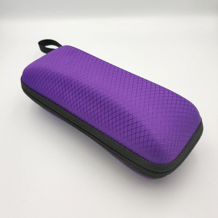 Wholesale zipper fabric glasses case JDC-GA-LinQ004 glasses accessories 玲青 purple Wholesale Jewelry JoyasDeChina Joyas De China