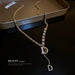 Wholesale zircon alphabet alloy necklaces JDC-NE-BY056 Necklaces 宝钰 Wholesale Jewelry JoyasDeChina Joyas De China