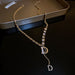 Wholesale zircon alphabet alloy necklaces JDC-NE-BY056 Necklaces 宝钰 gold Wholesale Jewelry JoyasDeChina Joyas De China