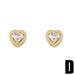 Wholesale zircon butterfly copper plated 18k gold earrings JDC-ES-AS-003 Earrings 翱?N D Wholesale Jewelry JoyasDeChina Joyas De China