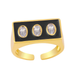 Wholesale Zircon Copper Color Open Rings JDC-RS-AS262 Rings JoyasDeChina Wholesale Jewelry JoyasDeChina Joyas De China