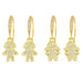 Wholesale Zircon Copper Plated 18k Gold Earrings JDC-ES-AS-021 Earrings 翱?N Wholesale Jewelry JoyasDeChina Joyas De China