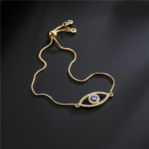 Wholesale Zircon Devil's Eye Electroplated Copper Bracelet JDC-BT-AG015 Bracelet JoyasDeChina Wholesale Jewelry JoyasDeChina Joyas De China