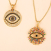 Bulk Jewelry Wholesale zircon devil's eye necklace JDC-as002 Wholesale factory from China YIWU China