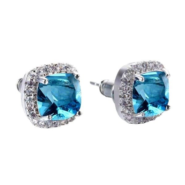 Wholesale zircon electroplated metal earrings JDC-ES-WN010 Earrings 薇妮 Wholesale Jewelry JoyasDeChina Joyas De China