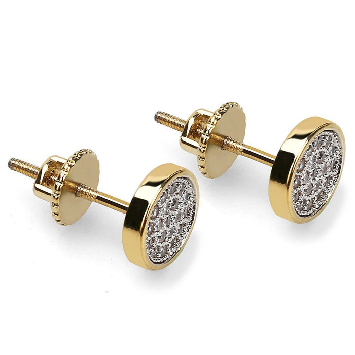 Wholesale zircon electroplated metal earrings JDC-ES-WN010 Earrings 薇妮 AER135gold Wholesale Jewelry JoyasDeChina Joyas De China