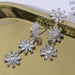 Wholesale Zircon Flower Copper Real Gold Plated Silver Pin Earrings JDC-ES-Mix006 Earrings 迷茜 Wholesale Jewelry JoyasDeChina Joyas De China