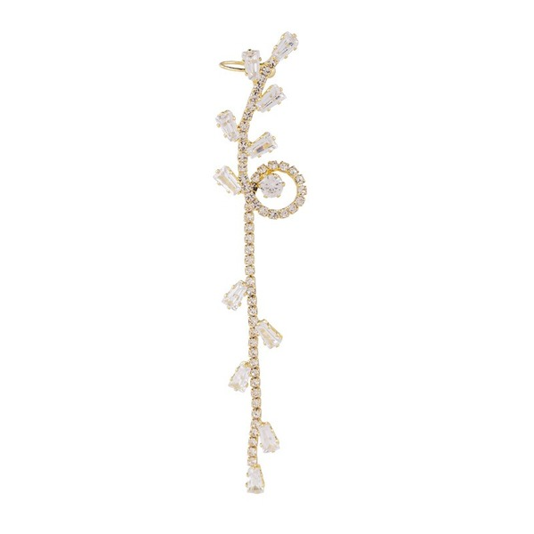 Wholesale zircon flower earrings single JDC-ES-W336 Earrings JoyasDeChina Wholesale Jewelry JoyasDeChina Joyas De China