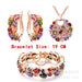 Wholesale Zircon Gem Copper Bridal Earrings Bracelet Crystal Necklace Set MOQ≥2 JDC-NE-Kas002 Necklaces 卡诗 Wholesale Jewelry JoyasDeChina Joyas De China