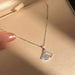 Wholesale zircon imitation silver copper necklace JDC-NE-QLX004 Necklaces 巧兰轩 white Wholesale Jewelry JoyasDeChina Joyas De China