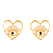 Wholesale zircon Love Earrings JDC-ES-AS070 Earrings 翱?N white Wholesale Jewelry JoyasDeChina Joyas De China