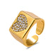 Wholesale zircon love ring JDC-RS-A410 Rings JoyasDeChina 01kc gold a-717 Average code Wholesale Jewelry JoyasDeChina Joyas De China