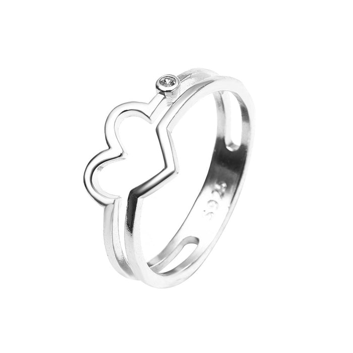 Wholesale zircon love ring JDC-RS-A410 Rings JoyasDeChina 02 white KG056. Average code Wholesale Jewelry JoyasDeChina Joyas De China