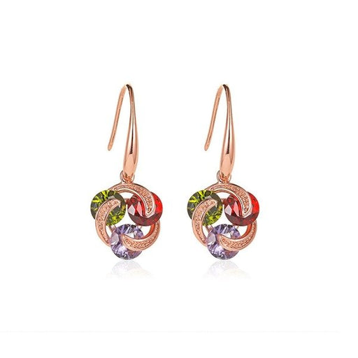Wholesale Zircon Metal Earrings JDC-ES-WN018 Earrings 薇妮 Wholesale Jewelry JoyasDeChina Joyas De China