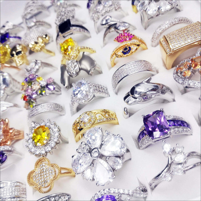Wholesale Zircon Micro-Inlay Ring JDC-RS-Xuy030 Rings 旭颖 random one Wholesale Jewelry JoyasDeChina Joyas De China