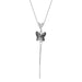 Wholesale Zircon pendant necklace JDC-NE-D726 necklaces JoyasDeChina 01 white k# Black Butterfly Wholesale Jewelry JoyasDeChina Joyas De China