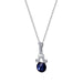 Wholesale Zircon pendant necklace JDC-NE-D726 necklaces JoyasDeChina 06 white k # blue diamond tower Wholesale Jewelry JoyasDeChina Joyas De China