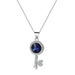 Wholesale Zircon pendant necklace JDC-NE-D726 necklaces JoyasDeChina 07 white k# blue diamond round key Wholesale Jewelry JoyasDeChina Joyas De China