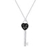 Wholesale Zircon pendant necklace JDC-NE-D726 necklaces JoyasDeChina 19 Black Diamond Heart Key Wholesale Jewelry JoyasDeChina Joyas De China