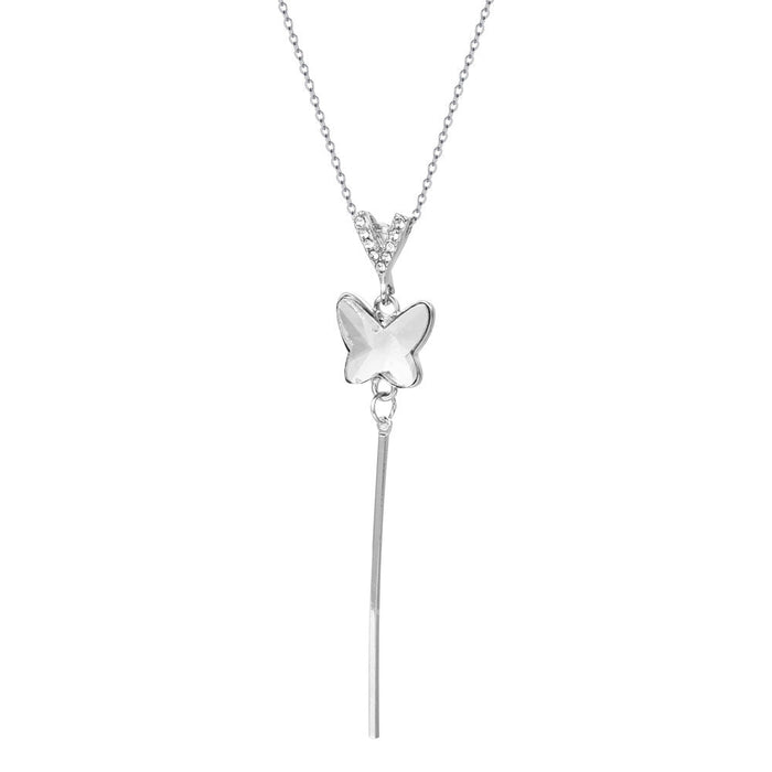 Wholesale Zircon pendant necklace JDC-NE-D726 necklaces JoyasDeChina 21 white butterfly Wholesale Jewelry JoyasDeChina Joyas De China