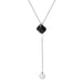 Wholesale Zircon pendant necklace JDC-NE-D726 necklaces JoyasDeChina 25 black diamond pearls. Wholesale Jewelry JoyasDeChina Joyas De China
