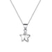 Wholesale Zircon pendant necklace JDC-NE-D726 necklaces JoyasDeChina 30 White Diamond Pentagram Wholesale Jewelry JoyasDeChina Joyas De China