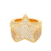Wholesale Zircon Pentagram Metal Rings JDC-RS-WN103 Rings 薇妮 CR6531 NO.7 Wholesale Jewelry JoyasDeChina Joyas De China