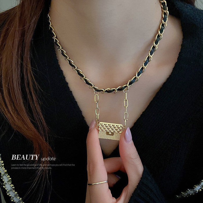 Wholesale zircon plating alloy necklaces sweater chain JDC-NE-BY055 Necklaces 宝钰 6 Wholesale Jewelry JoyasDeChina Joyas De China