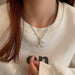Wholesale zircon plating alloy necklaces sweater chain JDC-NE-BY055 Necklaces 宝钰 Wholesale Jewelry JoyasDeChina Joyas De China
