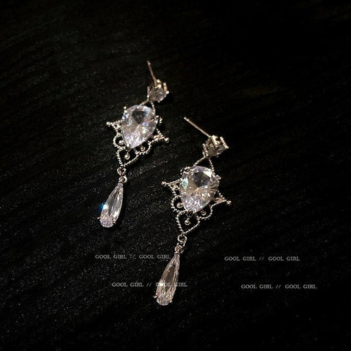 Wholesale zircon Silver Earrings JDC-ES-BY-051 Earrings 宝钰 Wholesale Jewelry JoyasDeChina Joyas De China