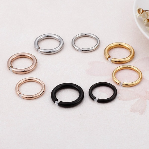 Wholesale zircon titanium steel stainless steel rings JDC-RS-KL002 Rings JoyasDeChina Wholesale Jewelry JoyasDeChina Joyas De China