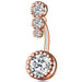 Wholesale zircon umbilical ring puncture MOQ>2 JDC-UN-WH002 Piercings 威怀 Wholesale Jewelry JoyasDeChina Joyas De China