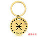 Wholesale Zodiac Sign Gold Stainless Steel Lettered Metal Keychain JDC-KC-GangGu021 Keychains 钢古 83 Wholesale Jewelry JoyasDeChina Joyas De China