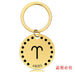 Wholesale Zodiac Sign Gold Stainless Steel Lettered Metal Keychain JDC-KC-GangGu021 Keychains 钢古 84 Wholesale Jewelry JoyasDeChina Joyas De China