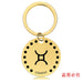 Wholesale Zodiac Sign Gold Stainless Steel Lettered Metal Keychain JDC-KC-GangGu021 Keychains 钢古 86 Wholesale Jewelry JoyasDeChina Joyas De China