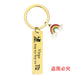 Wholesale Zodiac Sign Gold Stainless Steel Lettering Rainbow Metal Keychain JDC-KC-GangGu022 Keychains 钢古 Wholesale Jewelry JoyasDeChina Joyas De China