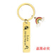 Wholesale Zodiac Sign Gold Stainless Steel Lettering Rainbow Metal Keychain JDC-KC-GangGu022 Keychains 钢古 Wholesale Jewelry JoyasDeChina Joyas De China