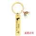 Wholesale Zodiac Sign Gold Stainless Steel Lettering Rainbow Metal Keychain JDC-KC-GangGu022 Keychains 钢古 40 Wholesale Jewelry JoyasDeChina Joyas De China
