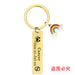 Wholesale Zodiac Sign Gold Stainless Steel Lettering Rainbow Metal Keychain JDC-KC-GangGu022 Keychains 钢古 43 Wholesale Jewelry JoyasDeChina Joyas De China