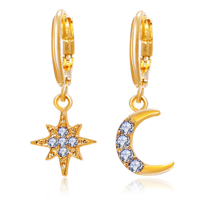 WholesaleAlloy star and moon ear buckle JDC-ES-F620 Earrings 韩之尚 541151 Wholesale Jewelry JoyasDeChina Joyas De China