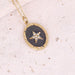 WholesaleStainless steel Zircon Drop Oil Eye Personality Cross Necklace JDC-NE-Bingm013 necklace 冰萌 10# Wholesale Jewelry JoyasDeChina Joyas De China