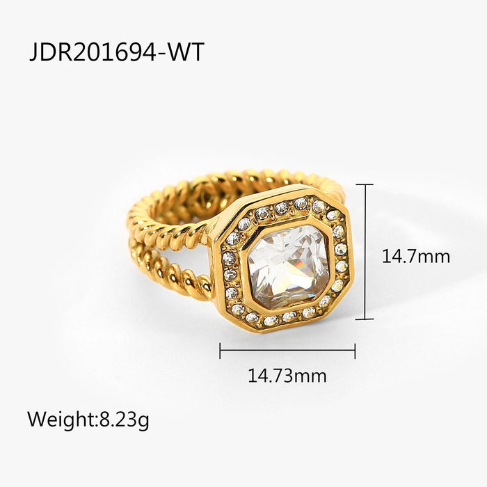 WholRSale colorful stainlRSs steel rings JDC-RS-JD265 Rings 杰鼎 JDR201694-WT 6 Wholesale Jewelry JoyasDeChina Joyas De China