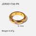 WholRSale yellow stainlRSs steel zircon ring JDC-RS-JD266 Rings 杰鼎 JDR201732-PK 6 Wholesale Jewelry JoyasDeChina Joyas De China